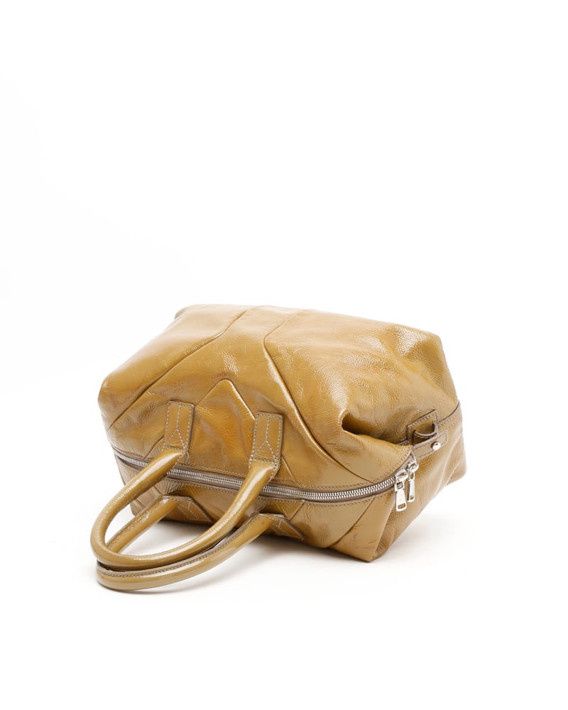 Vintage Saint Laurent Patent Y Boston Bag - A Retro Tale