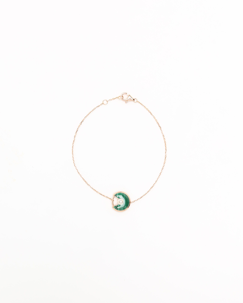 Vintage Cartier Amulette Malachite Bracelet 18kt Yellow Gold A Retro Tale
