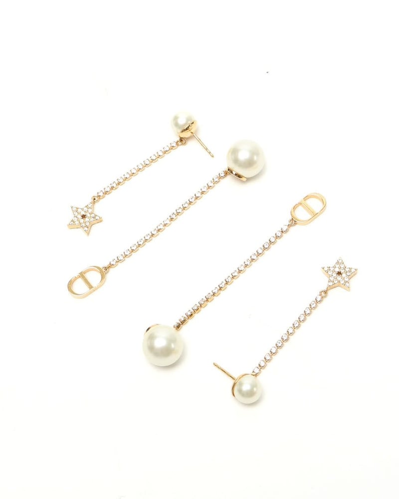 Vintage Christian Dior Tribales Rhinestone Earrings A Retro Tale