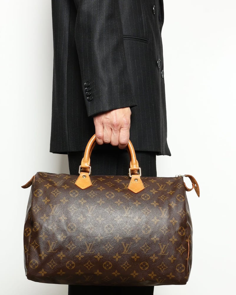Vintage LOUIS VUITTON Monogram Speedy Bandoulière 35 Taschen A