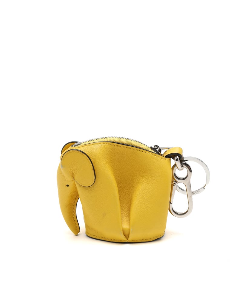 Vintage Loewe Elephant Charm in Calfskin - A Retro Tale
