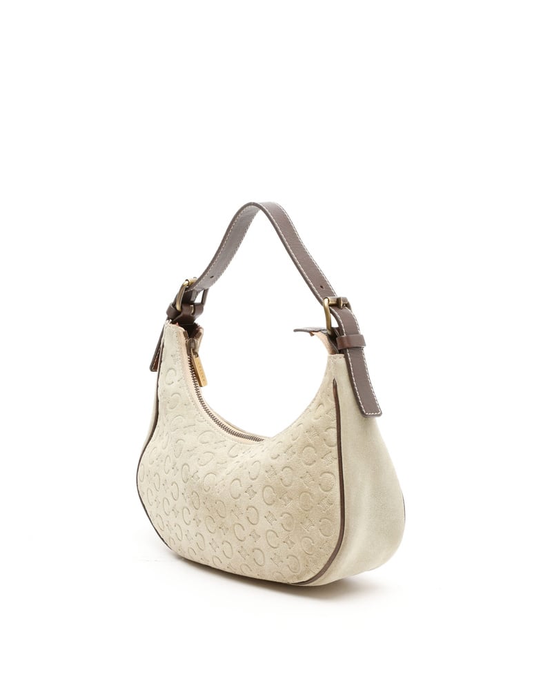 バッグ CELINE C MACADAM SUEDE SHOULDER BAG Vintage Céline C Macadam Shoulder Bag - A Retro Tale