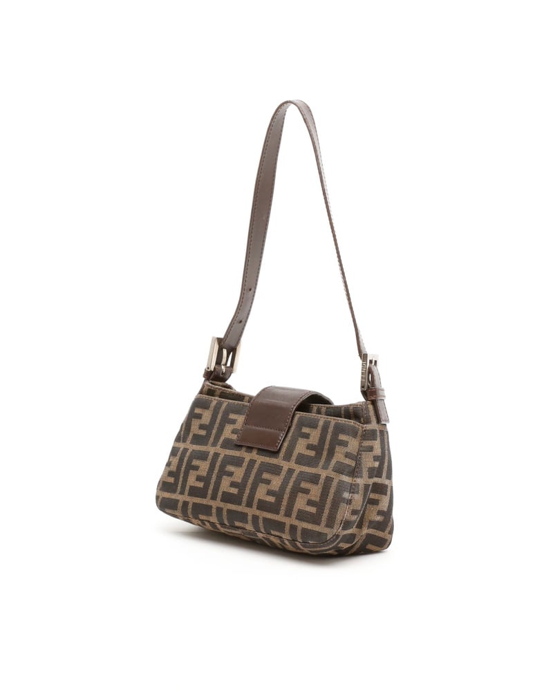Vintage Fendi Zucca Shoulder Bag - A Retro Tale - 840-38570