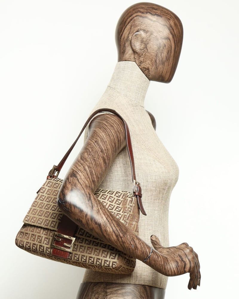 Vintage Fendi Zucchino Mamma Bag - 840-37133