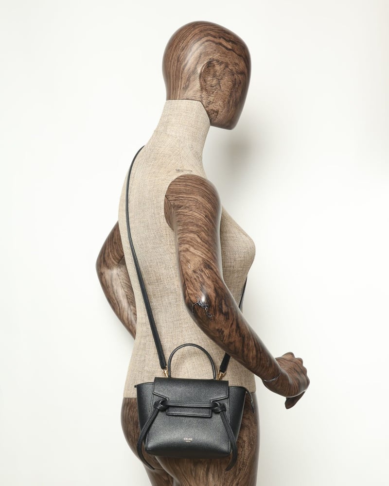 Vintage Céline Grained Calfskin Pico Belt Bag - A4025317