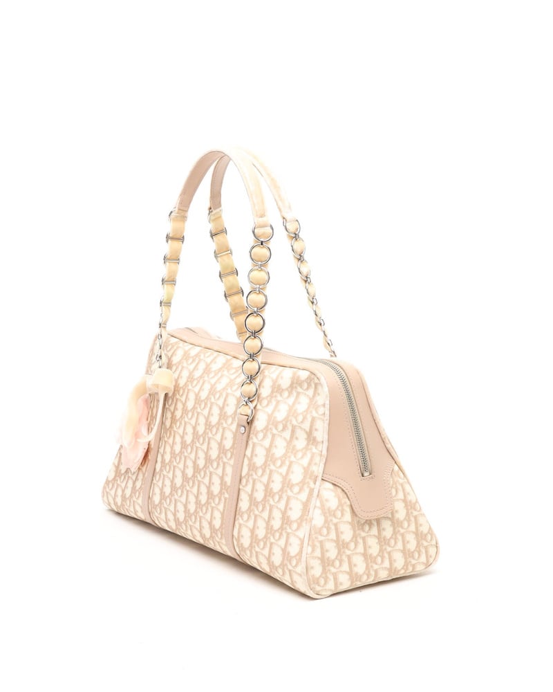 Vintage Christian Dior Large Monogram Romantique Trotter Bag - 840