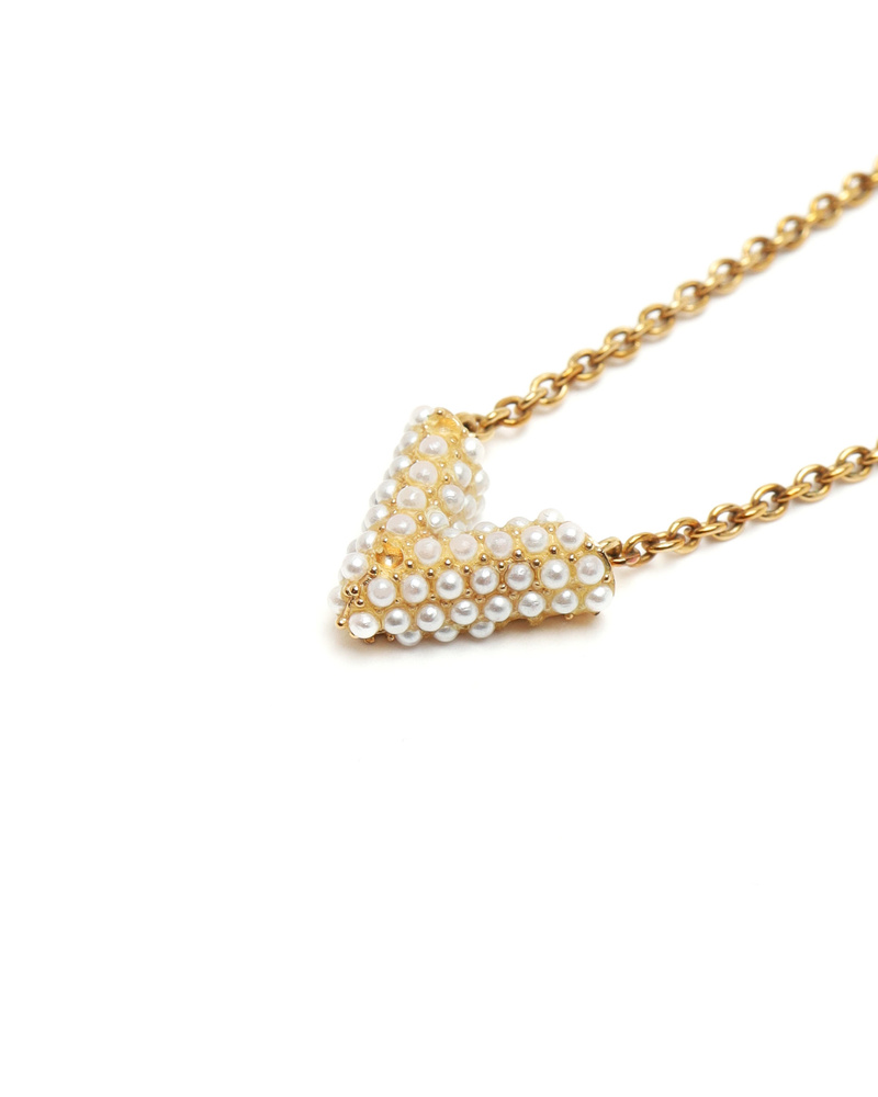 Vintage Louis Vuitton Essential V Pearl Necklace - 846-29145