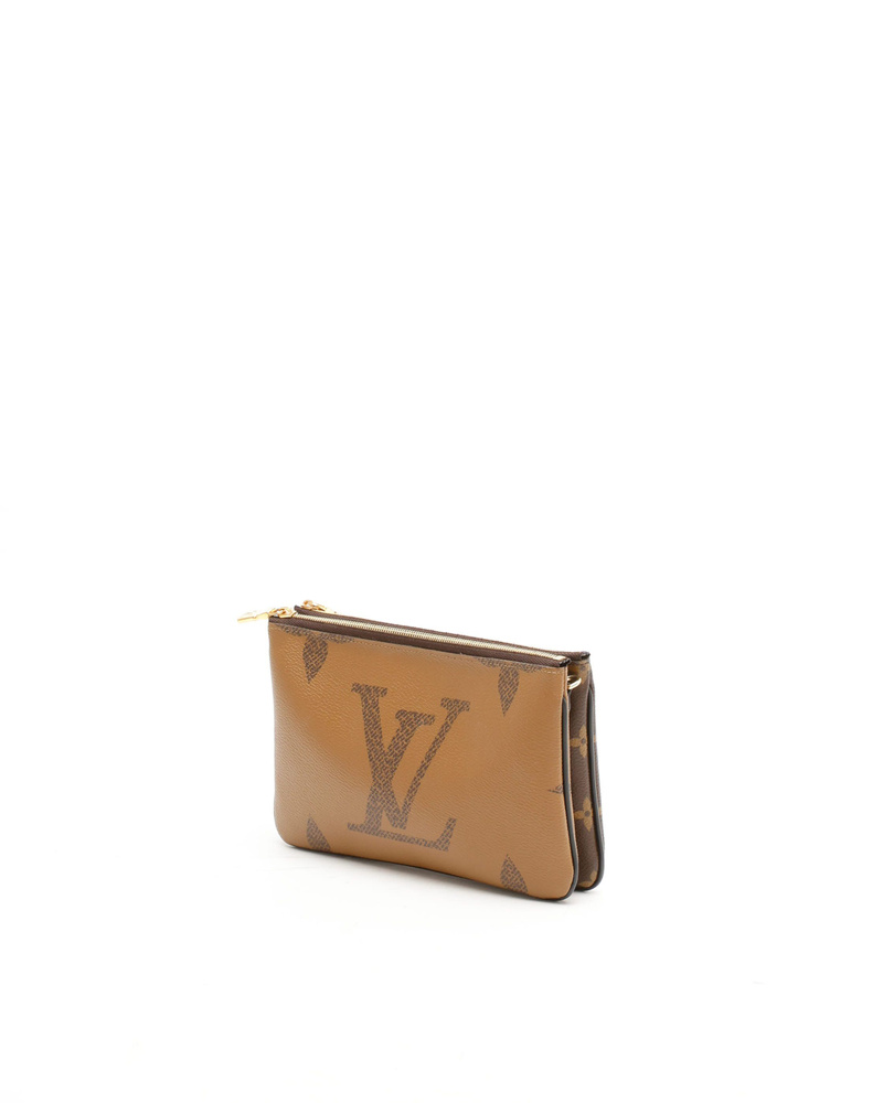 Vintage Louis Vuitton Giant Reverse Double Zip Pochette Bag - A4103570