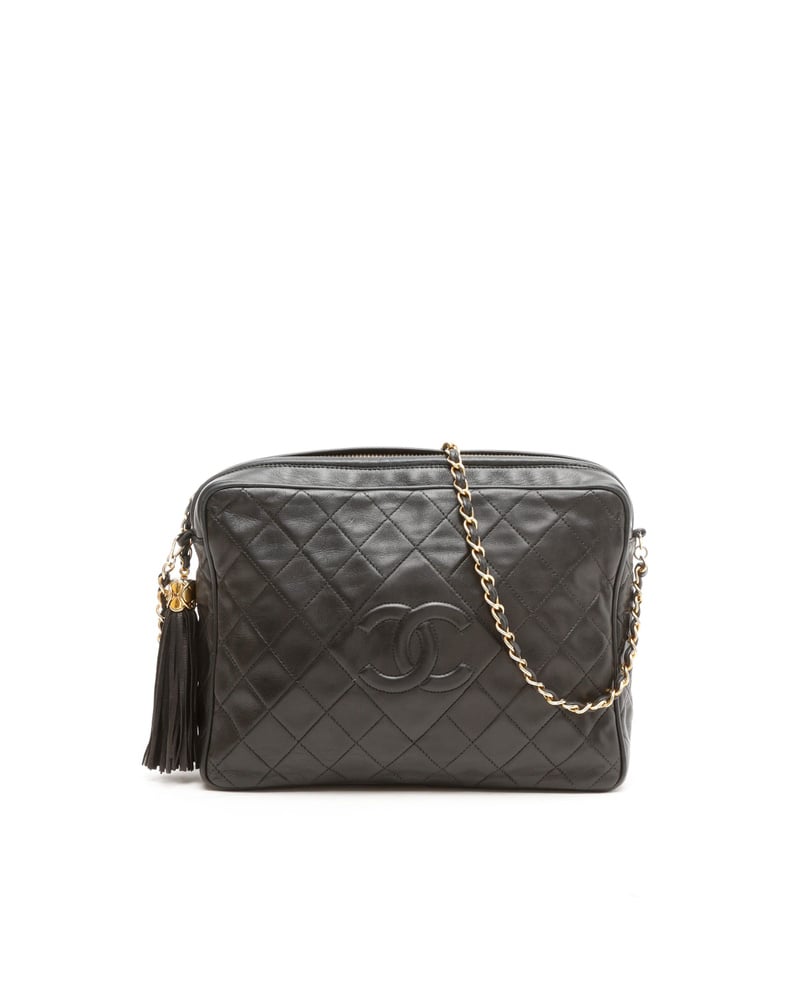 m　CHANEL Vintage Chanel Lambskin Quilted CC Tassel Camera Bag - 848-21506