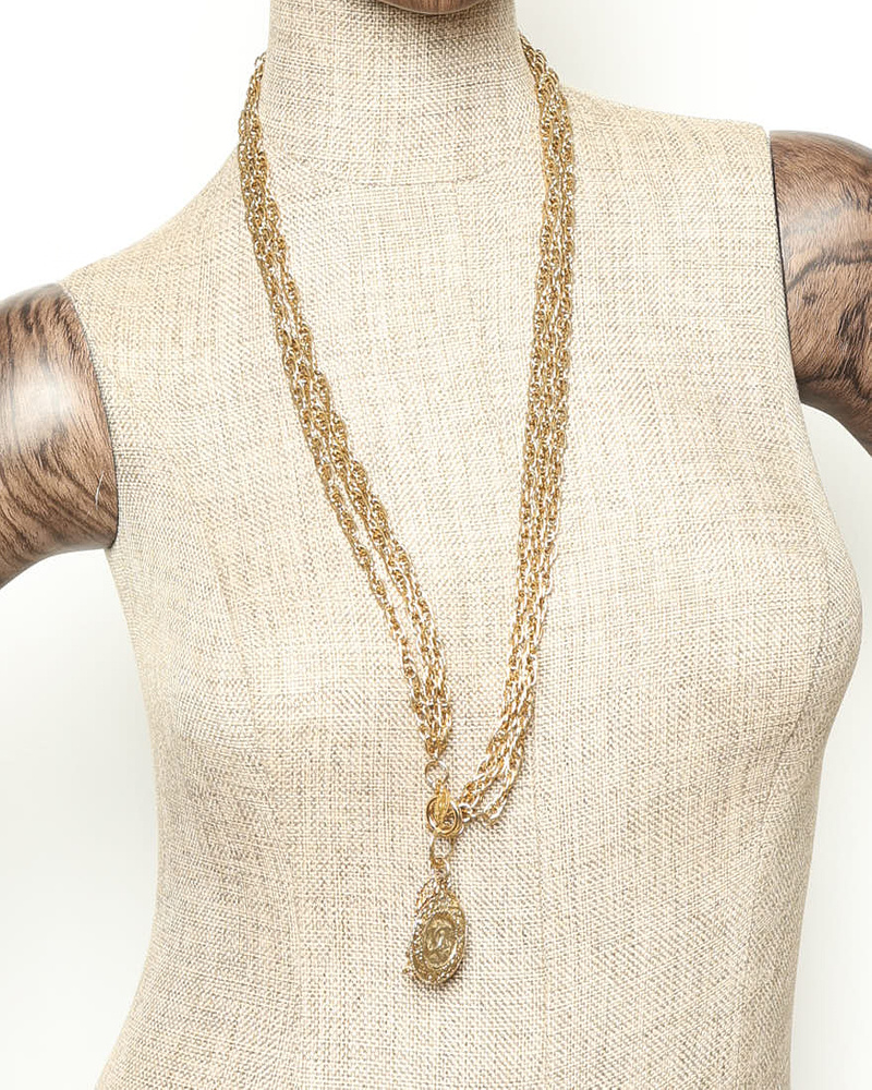 Vintage Chanel CC Charms Necklace - K260114316811