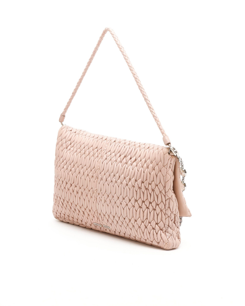 Vintage MIU MIU Large Crystal Cloqué Shoulder Bag - 849-31154 - A