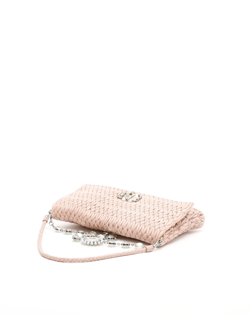 Vintage MIU MIU Large Crystal Cloqué Shoulder Bag - 849-31154 - A
