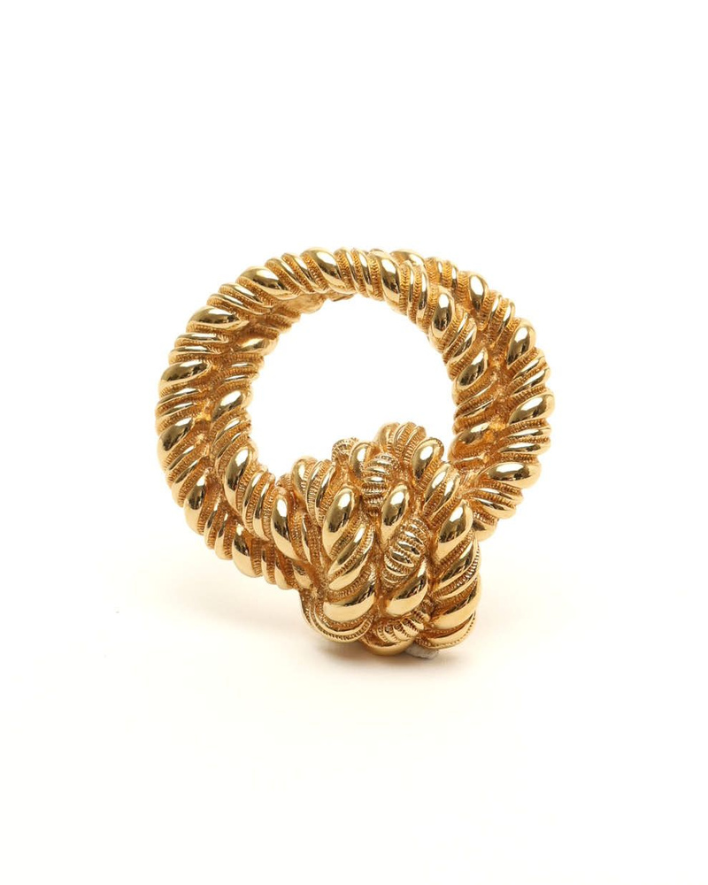 DIOR✨ロープ　ラインストーン　ツイスト　ブローチ Vintage Christian Dior Twist Rope Brooch - 859-39949