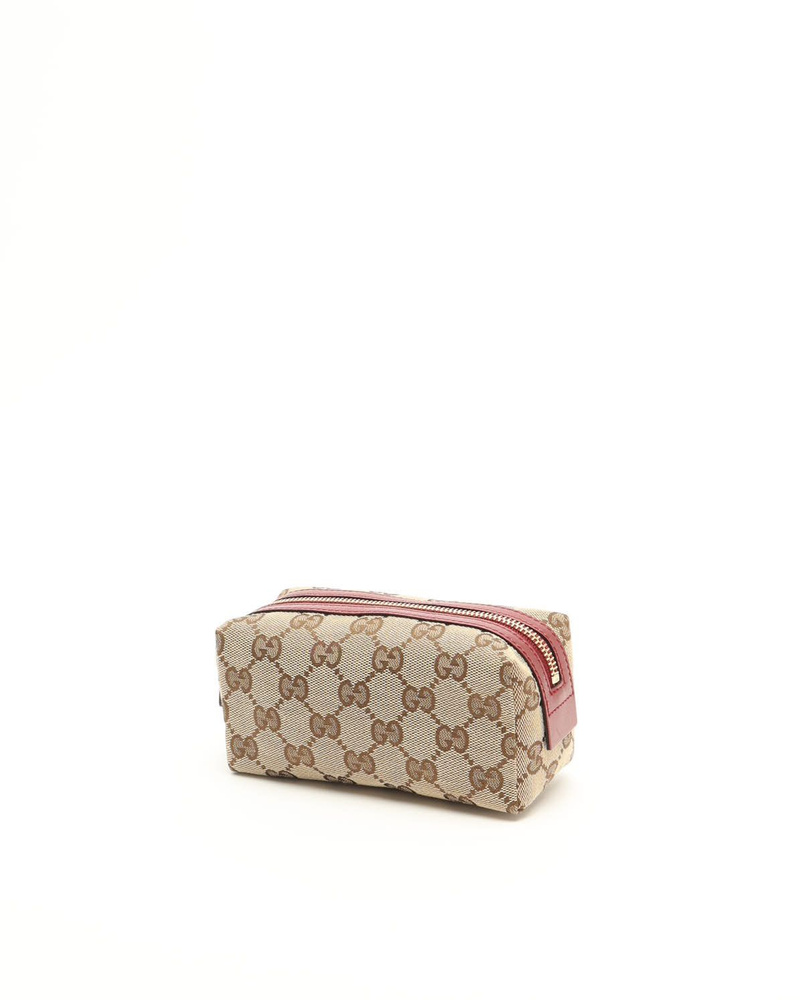 Vintage Gucci GG Canvas and Leather Pouch - 856-32817 - A Retro Tale