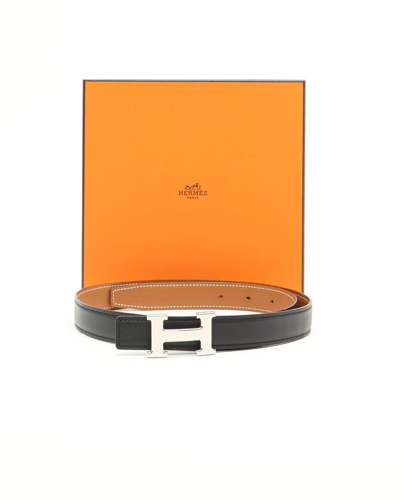 Vintage Hermès Reversible H Belt, Size 80 - SB00159A display picture 3