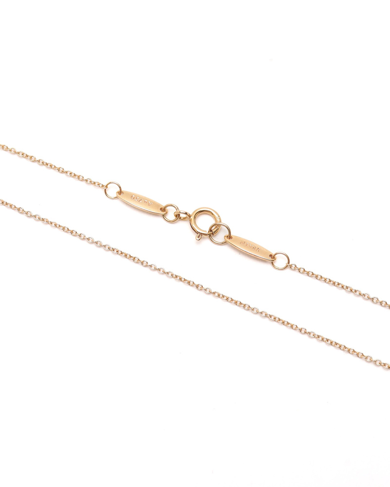 Vintage Tiffany & Co Open Heart Gold Necklace - 861-21810