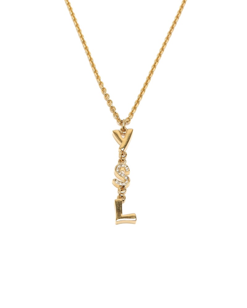 Saint Laurent YSL Rhinestone Necklace