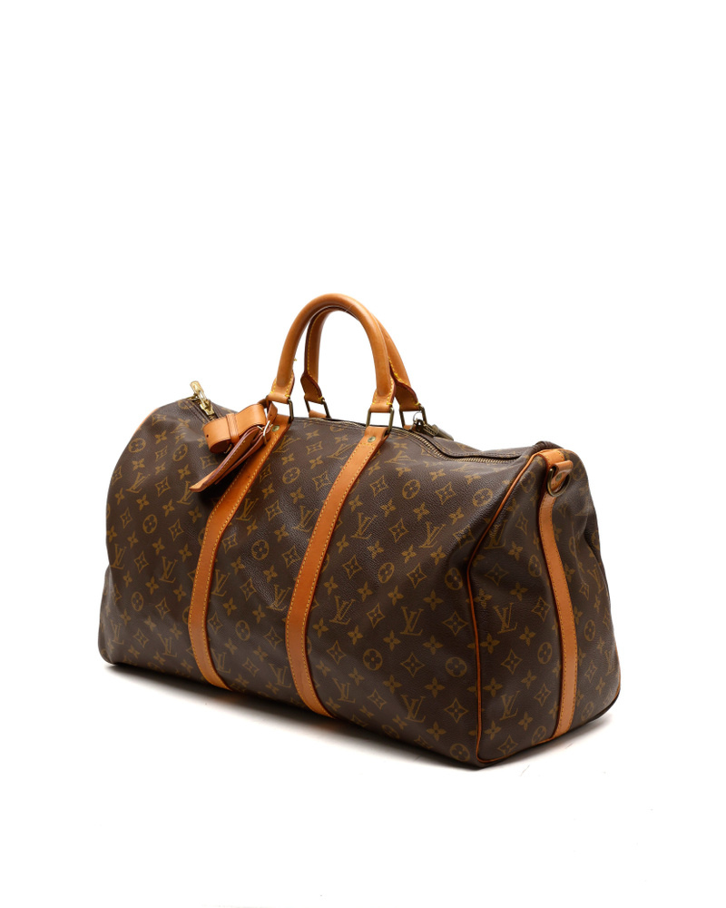 Louis Vuitton Monogram Keepall Bandouliére 50 Weekend Bag