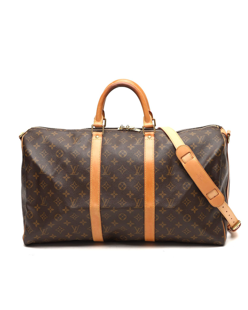 Louis Vuitton Monogram Keepall Bandouliére 50 Weekend Bag