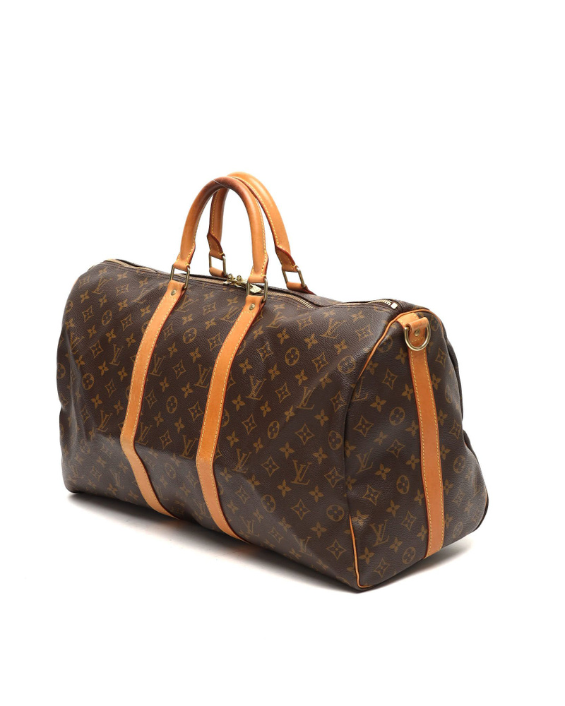 Louis Vuitton Monogram Keepall Bandouliére 50 Weekend Bag