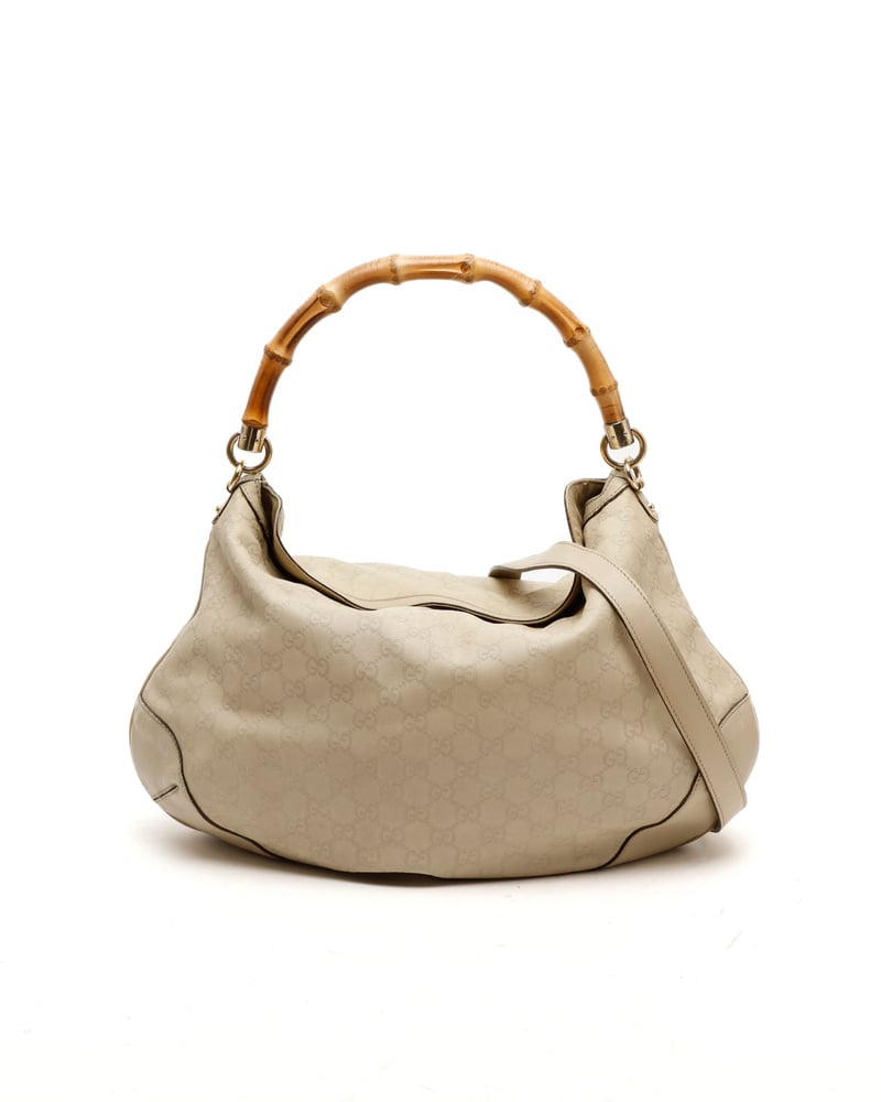 Gucci Guccissima Peggy Bamboo Hobo Bag