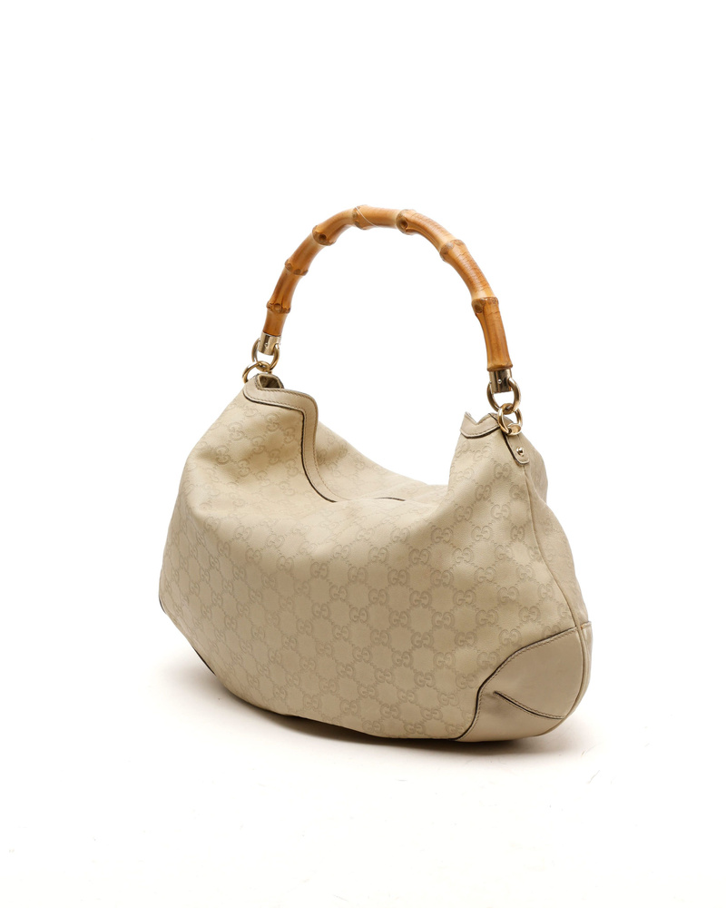 Gucci Guccissima Peggy Bamboo Hobo Bag