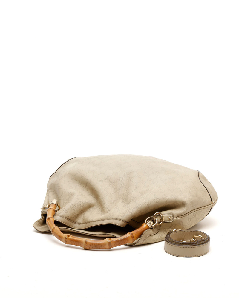 Gucci Guccissima Peggy Bamboo Hobo Bag