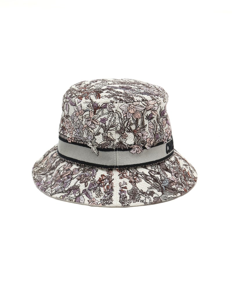 Christian Dior Floral Bucket Hat, Size 58