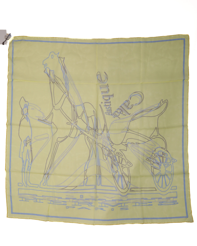 Hermès Hermes Carre 90 Caléche Élastique Silk Scarf