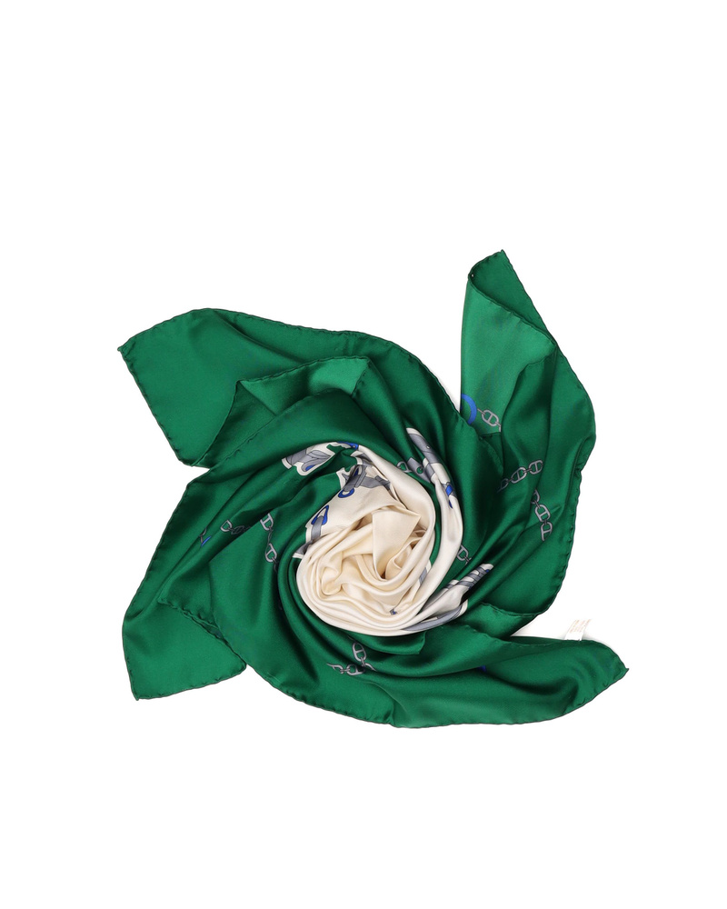 Gucci 90 Anchor Silk Scarf