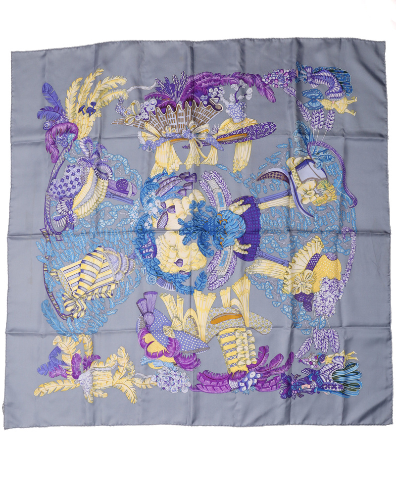 Hermès Carré 90 Chapeau! Silk Scarf