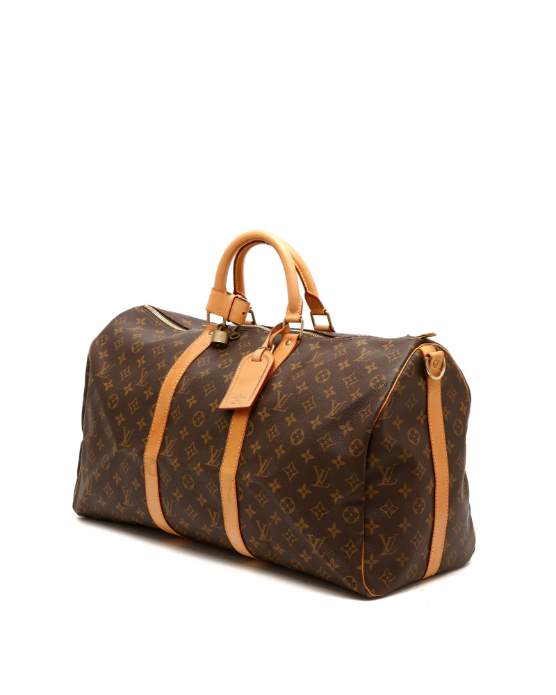 Louis Vuitton Monogram Keepall Bandoulière 50 Weekend Bag