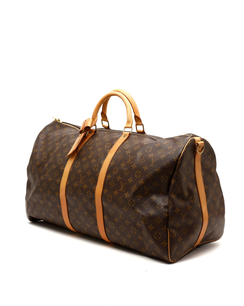 Louis Vuitton Monogram Keepall Baundauliére 60 Weekend Bag