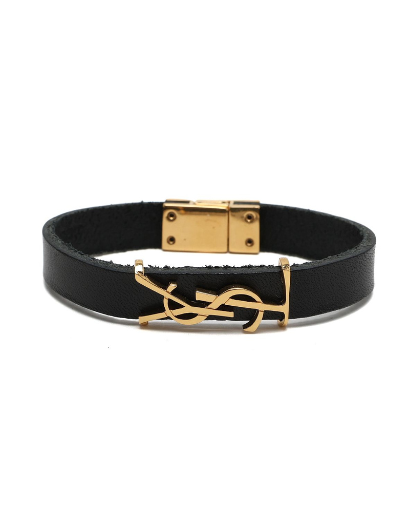 Saint Laurent Opyum YSL Leather Bracelet