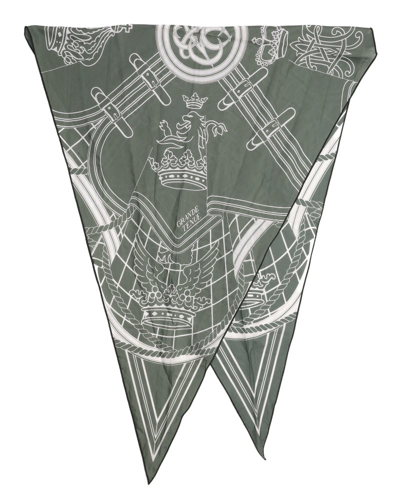 Hermès Grande Tenue Triangle Silk Scarf