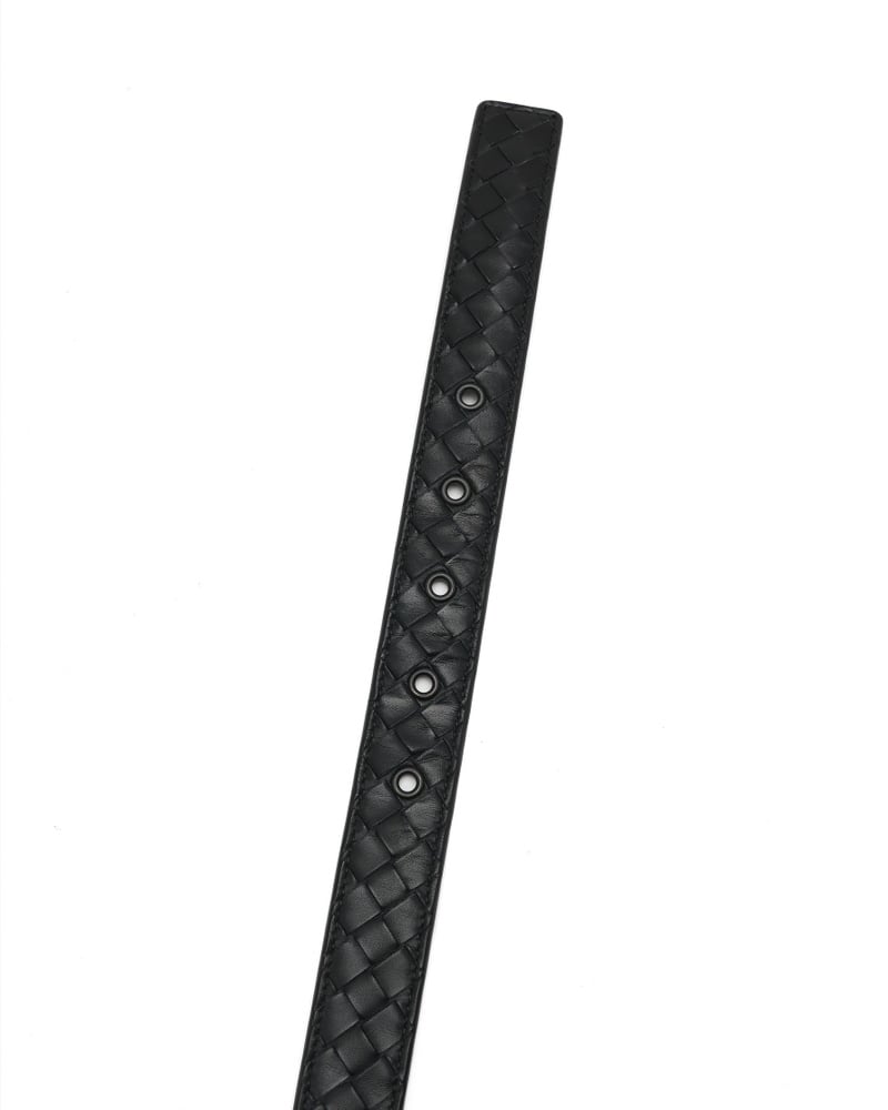 Bottega Veneta Intrecciato Belt, Size 90