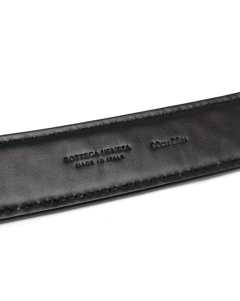 Bottega Veneta Intrecciato Belt, Size 90