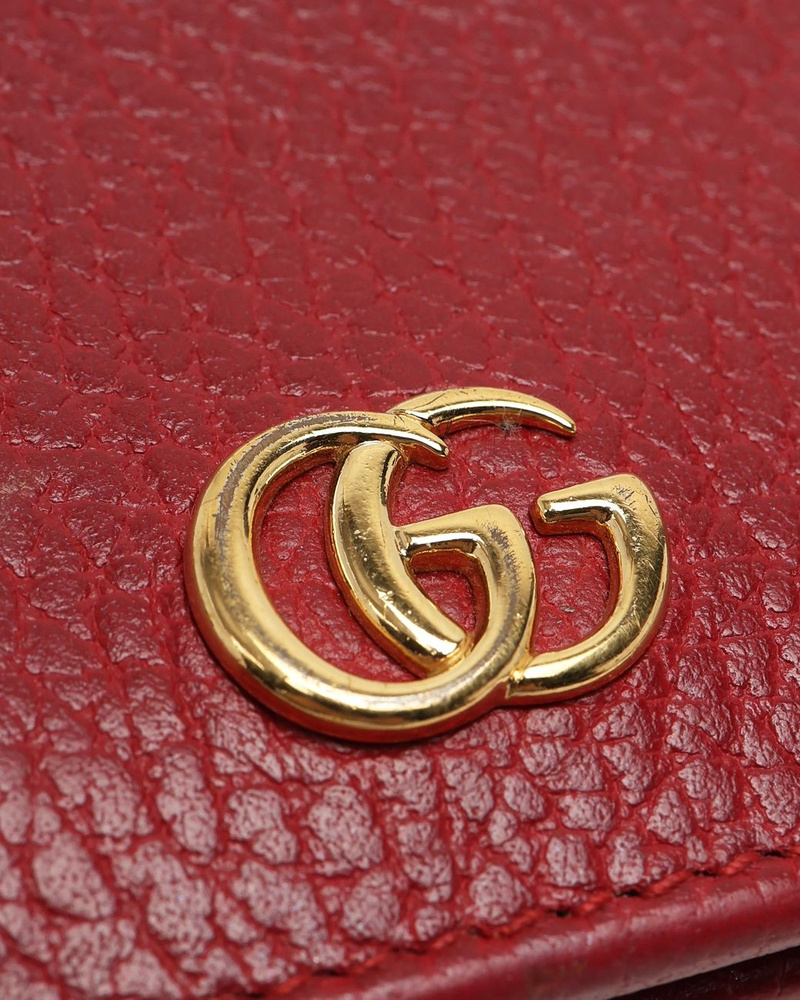 Gucci Leather Flap Card Holder
