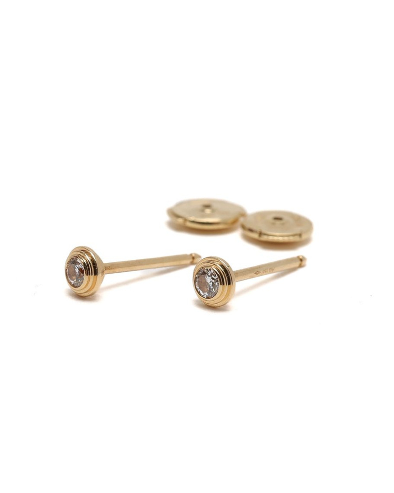 Cartier D'Amour Stud Earings 2 Diamonds 18kt Mini Model