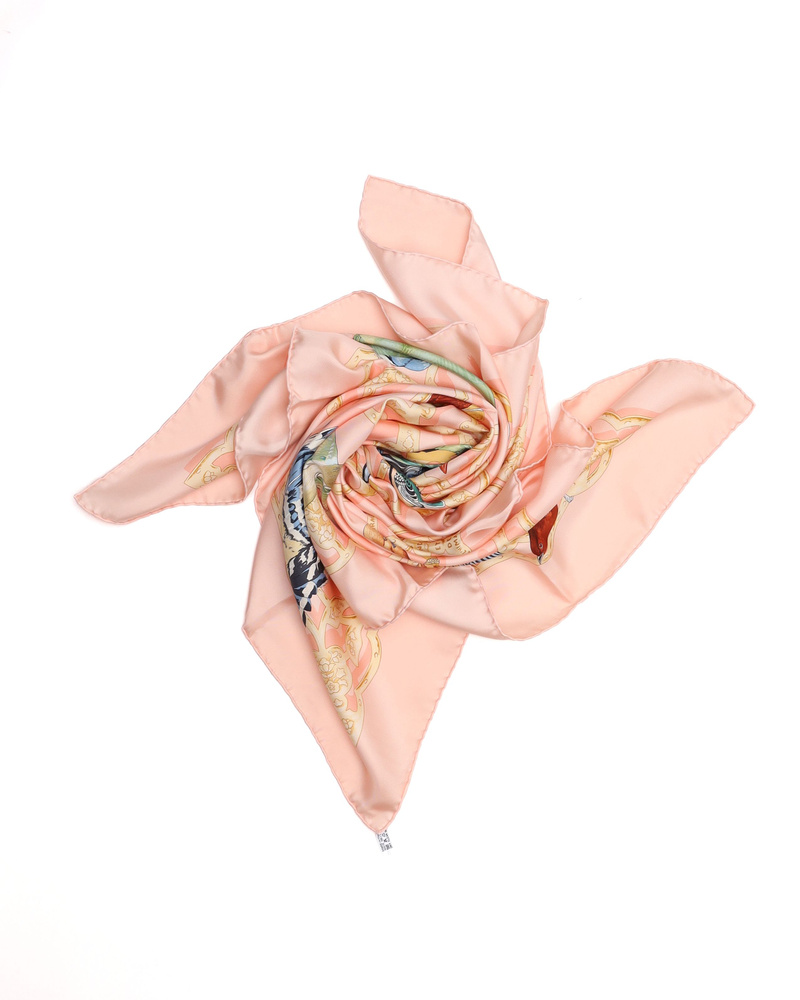 Hermès Hermes Carré 90 Oiseaux De L'Inde Et De L'Himalaya Silk Scarf