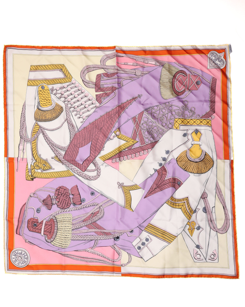 Hermès Hermes Carré 90 Zouaves et Dragons Silk Scarf