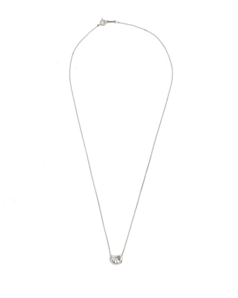 Tiffany & Co Elsa Peretti Bean Silver Necklace