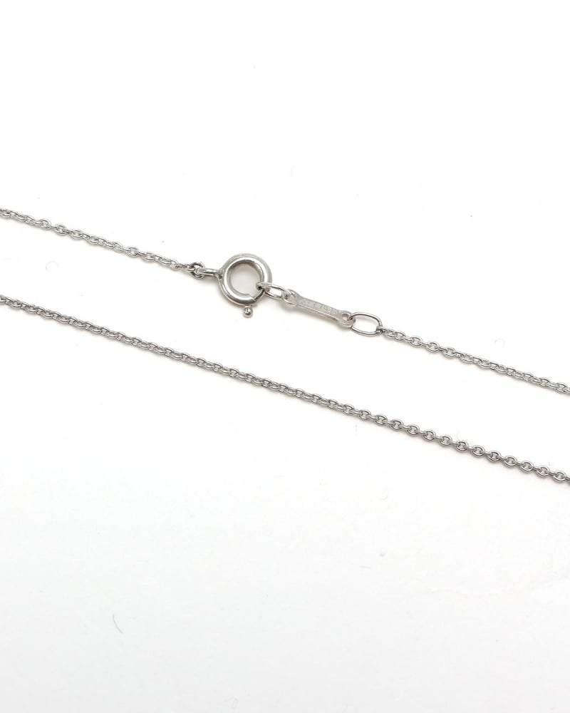 Tiffany & Co Elsa Peretti Bean Silver Necklace