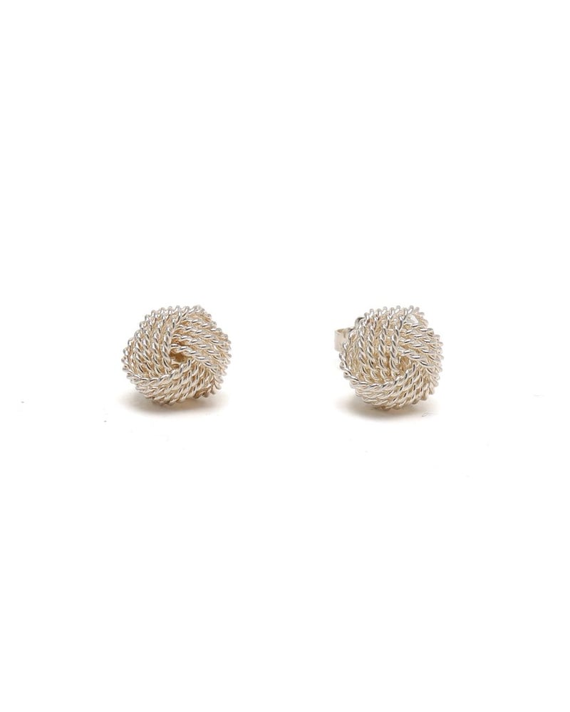 Tiffany & Co Twist Knot Silver Earrings