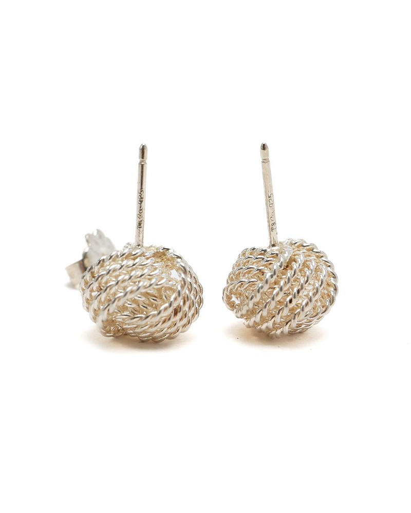 Tiffany & Co Twist Knot Silver Earrings
