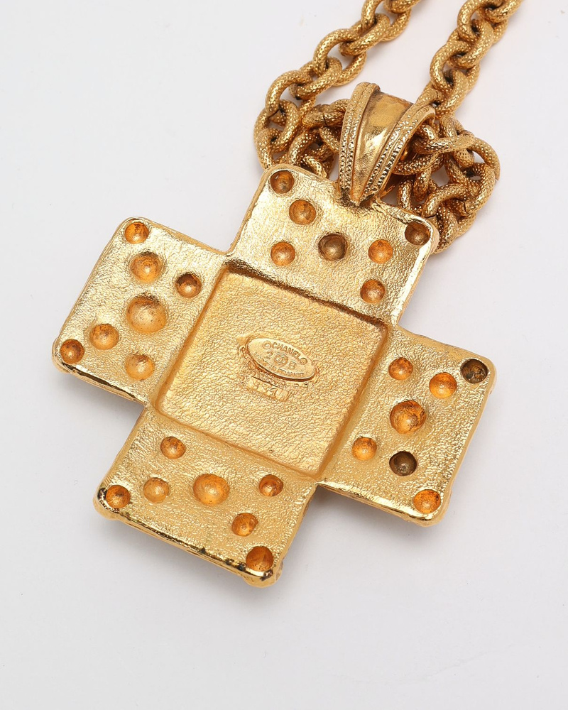 Chanel Maison Grivois Byzantine Cross Necklace