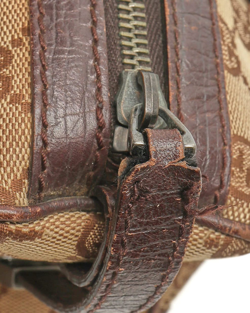 Gucci Small GG Web Boston Bag