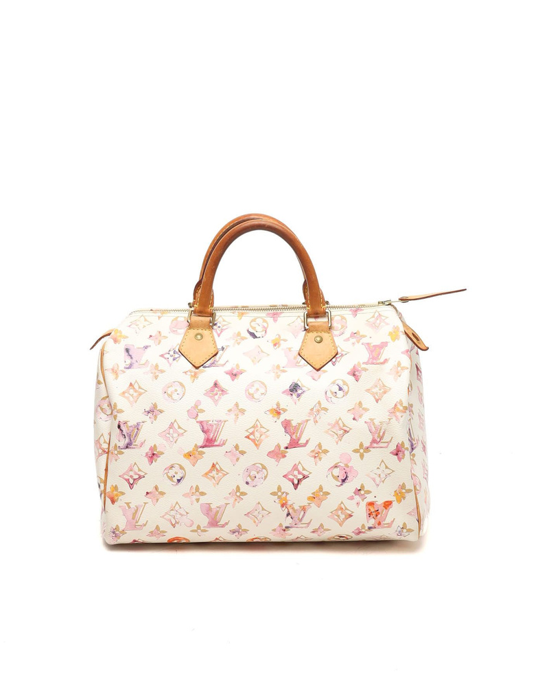 Louis Vuitton Monogram Aquarelle Speedy 30 Bag