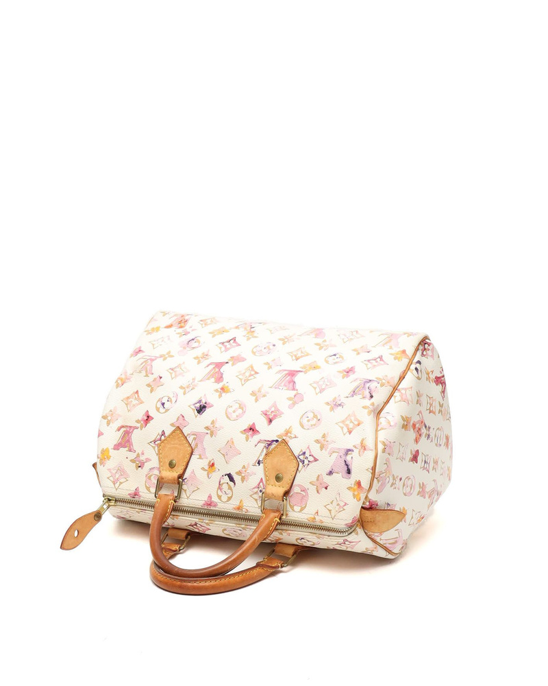 Louis Vuitton Monogram Aquarelle Speedy 30 Bag