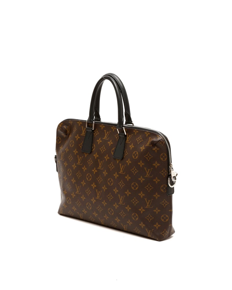 Louis Vuitton Monogram Macassar Porte-Document Jour Business Bag